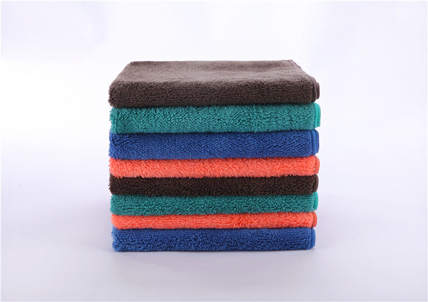 Microfiber Weft knitting Coral Fleece Double Towel 